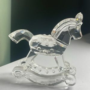SWAROVSKI Cut Crystal ROCKING HORSE Figurine
